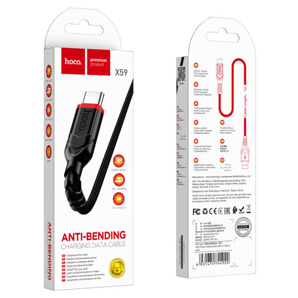 Cable Hoco X59 USB Tipo C